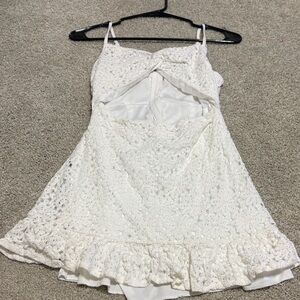 SHEIN White Lace Mini Dress